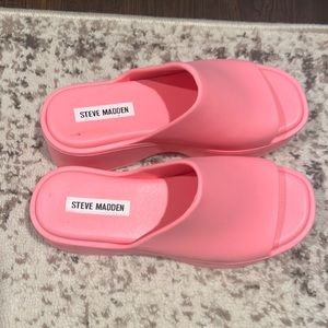 Steve Madden slinky J platform sandals pink size 8 worn 1x